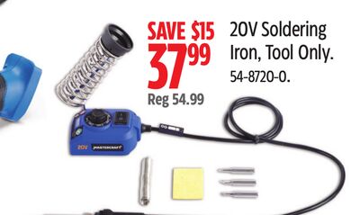Mastercraft 20V Soldering Iron, Tool Only