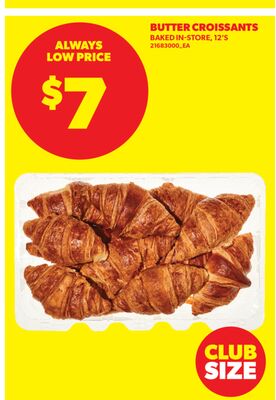 BUTTER CROISSANTS, 12' S