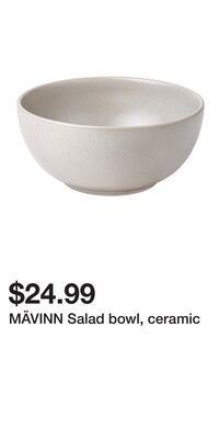 MÄVINN Salad bowl, ceramic