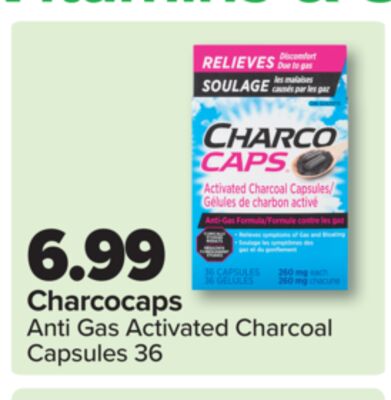 Charcocaps Anti Gas Activated Charcoal Capsules