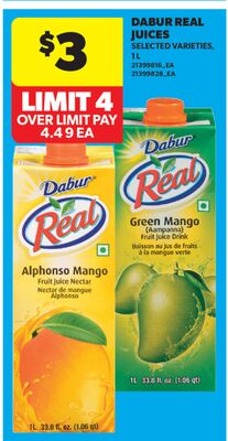 DABUR REAL JUICES, 1 L