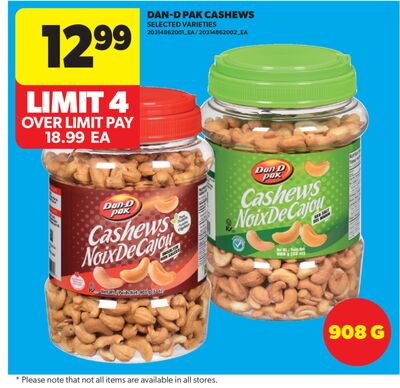 DAN-D PAK CASHEWS