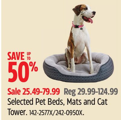 Selected Pet Beds, Mats and Cat Tower