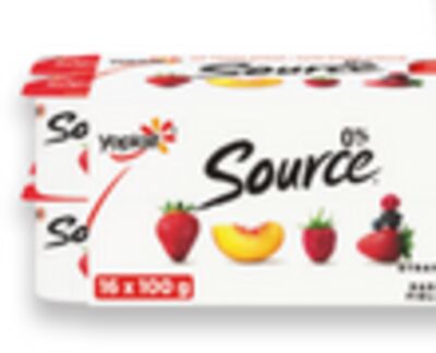 Yoplait Source Creamy yogurt cups