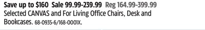 Selected CANVAS and For Living Office Chairs, Desk and Bookcases