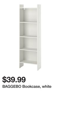 BAGGEBO Bookcase, white