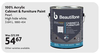 100% Acrylic Cabinet & Furniture Paint