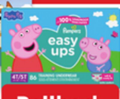 Pampers Easy Ups giant pack training pants
