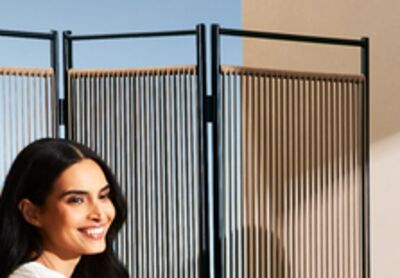 Hometrends Marela wicker privacy screen