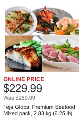 Teja Global Premium Seafood Mixed pack, 2.83 kg (6.25 lb)