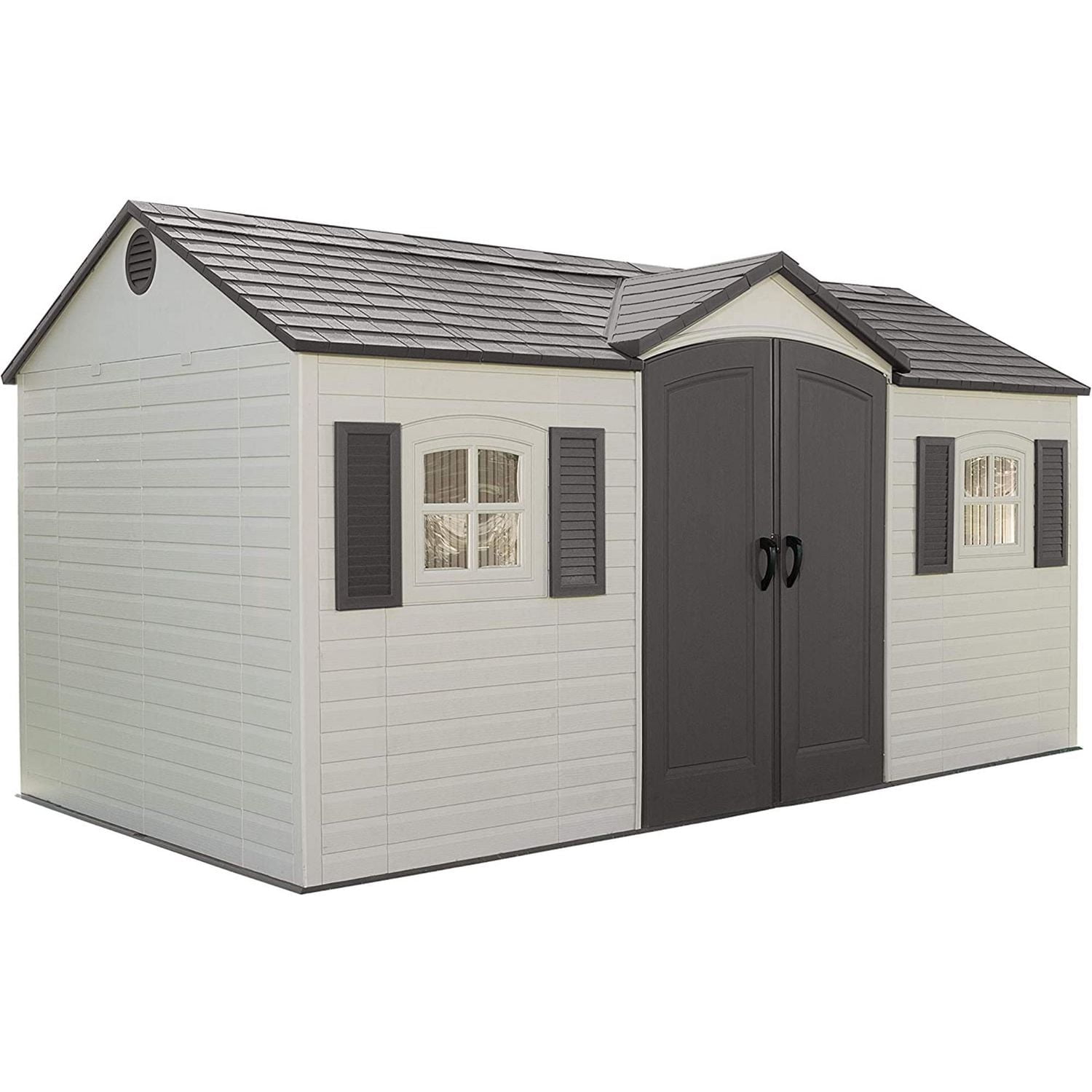 [Walmart] LIFETIME 8' X 15' Outdoor Storage Shed with Shutters, Windows, and Skylights  $3,099.98 add Snow Load Kit  $249.99