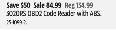 Innova 3020RS OBD2 Code Reader with ABS.