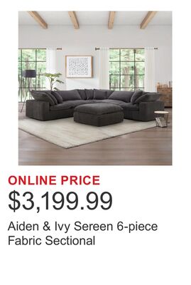 Aiden & Ivy Sereen 6-piece Fabric Sectional