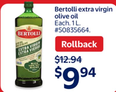 Bertolli extra virgin olive oil