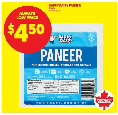 HAPPY DAIRY PANEER, 300 G