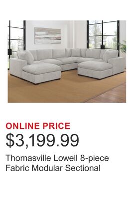 Thomasville Lowell 8-piece Fabric Modular Sectional