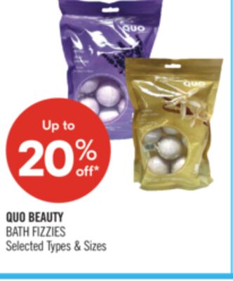 QUO BEAUTY BATH FIZZIES