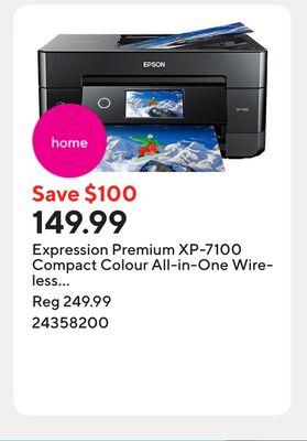 Expression Premium XP-7100 Compact Colour All-in-One Wireless Inkjet Printer