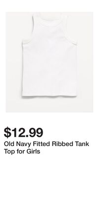Old Navy Fitted Ribbed Tank Top for Girls