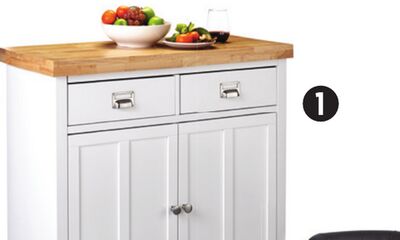 CANVAS Mayfield Kitchen Cart, White.