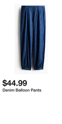 Denim Balloon Pants