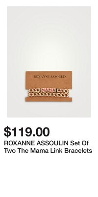 ROXANNE ASSOULIN Set Of Two The Mama Link Bracelets