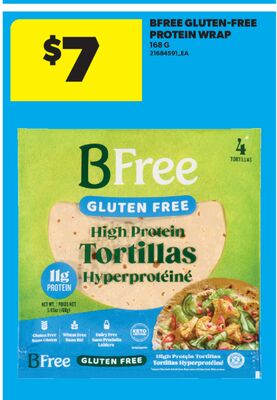 BFREE GLUTEN-FREE PROTEIN WRAP, 168 G