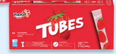 Yoplait Tubes 8 x 56 g or Minigo 6 x 60 g yogurt
