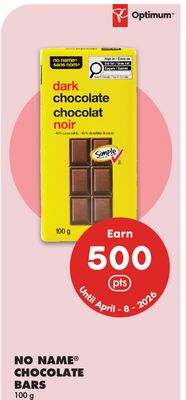 NO NAME® CHOCOLATE BARS, 100 g