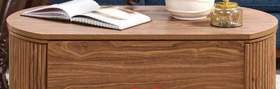 Briggs 39.76" Lift Top Coffee Table with Storage - Brown