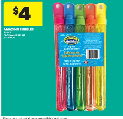 AMAZING BUBBLES, 5 PACK EACH WAND 5 FL. OZ