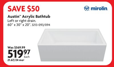 Austin™ Acrylic Bathtub