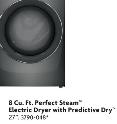 8 Cu. Ft. Perfect Steam™ Electric Dryer with Predictive Dry
