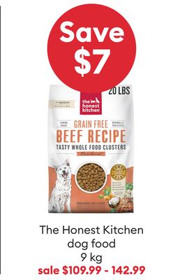 Save $7 The Honest Kitchen dog food 9 kg