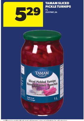 TAMAM SLICED PICKLE TURNIPS, 1 L