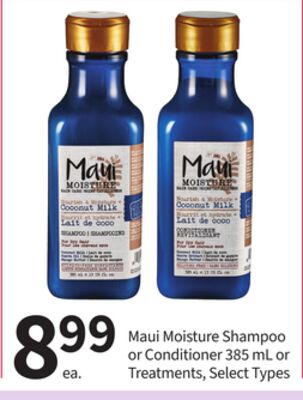 Maui Moisture Shampoo or Conditioner 385 mL or Treatments Select Types