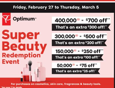 Super Beauty Redemption Event