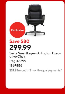 Serta SmartLayers Arlington Executive Chair