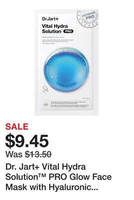 Dr. Jart+ Vital Hydra Solution™ PRO Glow Face Mask with Hyaluronic Acid