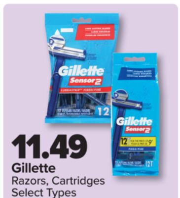 Gillette Razors, Cartridges