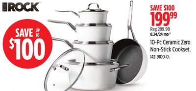 Heritage The Rock 10-Pc Ceramic Zero Non-Stick Cookset.