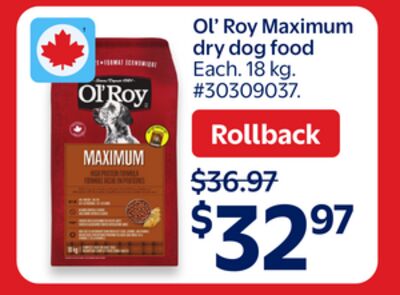 Ol'Roy Maximum dry dog food