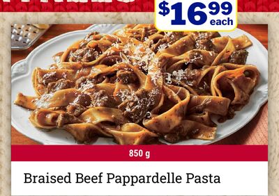 Braised Beef Pappardelle Pasta