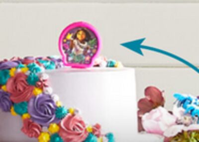 Disney Encanto Mirable Wax Candle, Purple/Pink, 3.5-in, for Birthday Party