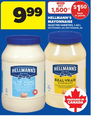 HELLMANN'S MAYONNAISE, 1.42 L