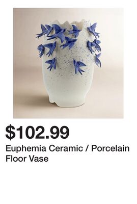 Euphemia Ceramic / Porcelain Floor Vase