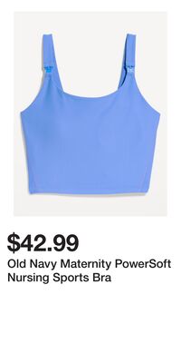 Old Navy Maternity PowerSoft Nursing Sports Bra