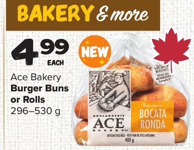Ace Bakery Burger Buns Or Rolls