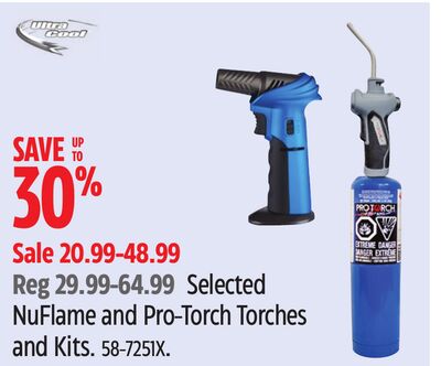 Ultra Cool Selected NuFlame and Pro-Torch Torches and Kits