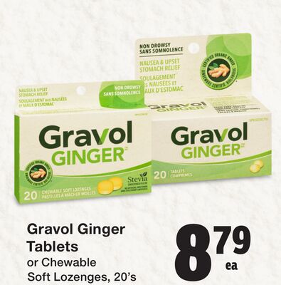 Gravol Ginger Tablets